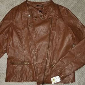 Faux leather jacket